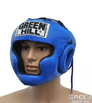 Детский боксерский шлем super, Синий Green Hill