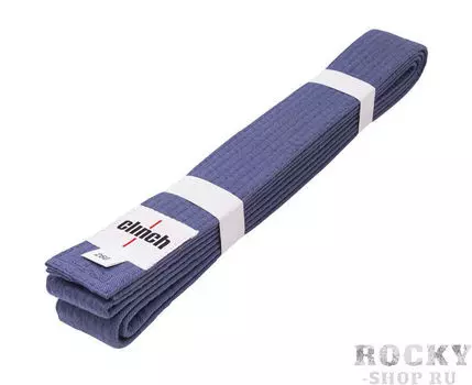 Детский пояс для единоборств Clinch Budo Belt, синий Clinch Gear