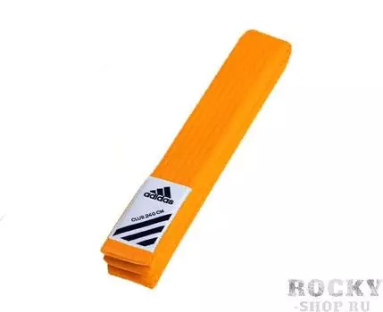Детский пояс для единоборств Club, оранжевый