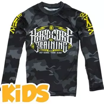 Детский рашгард Hardcore Training Night Camo Hardcore Training