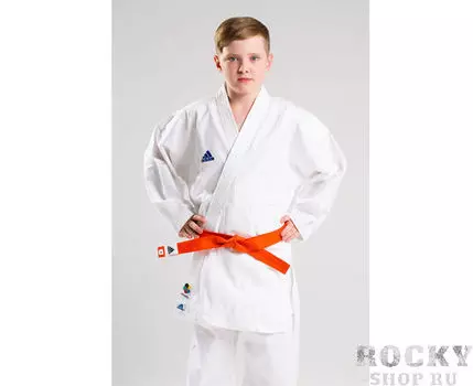 Детское кимоно для карате Club WKF, белое Adidas