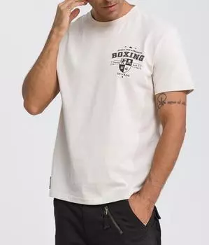Футболка Crew&King Boxing Speed And Strength Beige