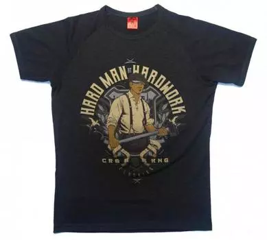 Футболка Hard Man At Hardwork темно-серая