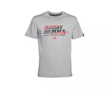 Футболка Leisure All Day Tee MMA серая Adidas