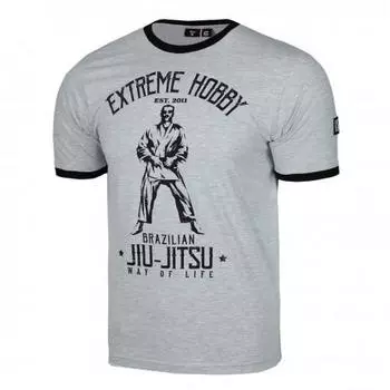 Футболка мужская BJJ grey melange