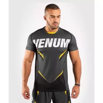 Футболка ONE FC Impact Dry Tech Grey/Yellow