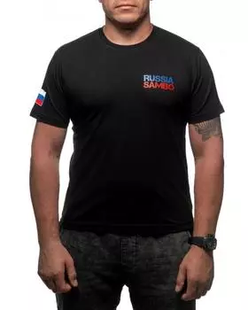 Футболка Самбо Россия, черная