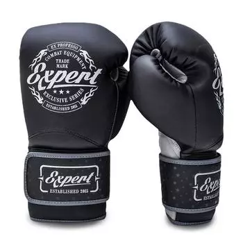 Гелевые боксерские перчатки Fight Expert Vintage Fusion, Black, 12 OZ