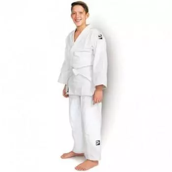 Кимоно для дзюдо green hill club, белое, 130 см