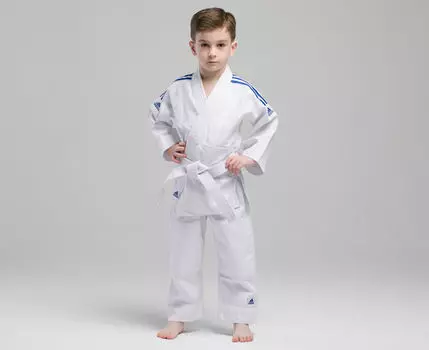 Кимоно для дзюдо с поясом подростковое Evolution белое