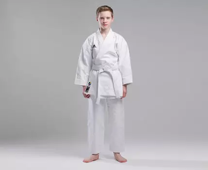 Кимоно для карате Elite European Cut WKF белое, 155 см