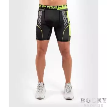 Компрессионные шорты Venum Training camp 3.0 Black/Neo Yellow Venum