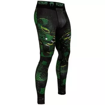 Компрессионные штаны Venum Green Viper Black/Green Venum