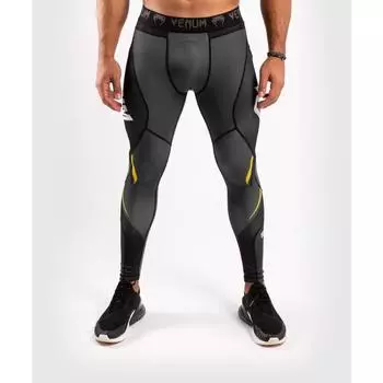 Компрессионные штаны Venum ONE FC Impact Grey/Yellow Venum