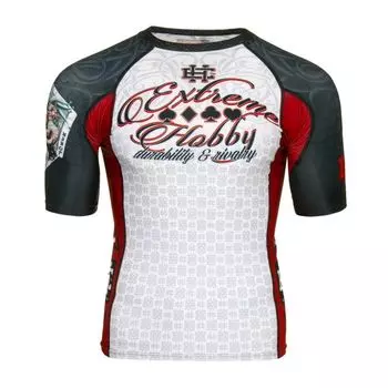 Короткий рукав rashguard killercards, белый