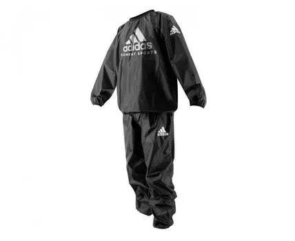 Костюм для сгонки веса Sauna Suit Combat Sports черный Adidas