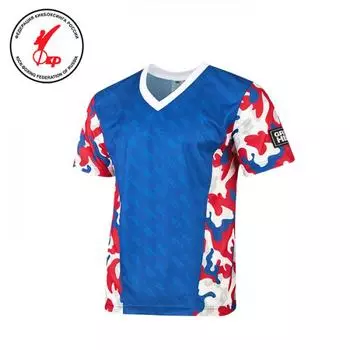 Kt-2090k-660 kickbоxing t-shirt mesh camo синяя детская