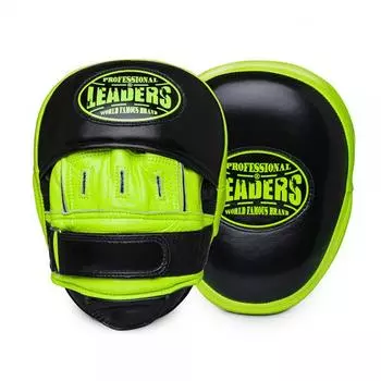 Лапы тренерские LEADERS CURVED BK/GN