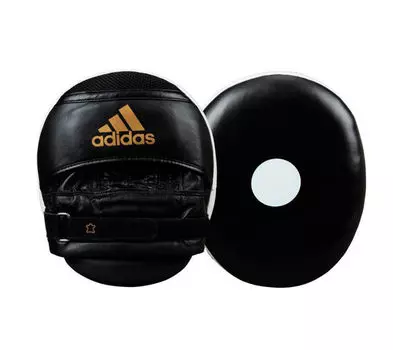 Лапы Ultimate Classic Air Mitts Vacuum Pad черно-бело-золотые Adidas