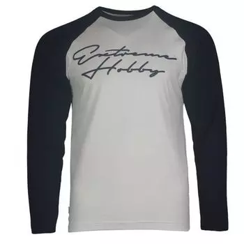 Лонгслив rapid signature (бело-синий)