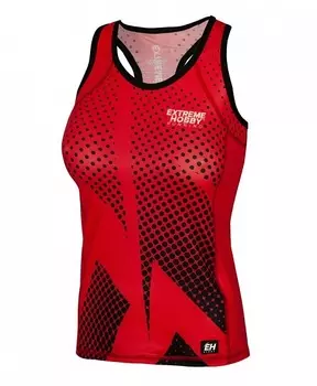 Майка беговая halftone red, женская Extreme Hobby