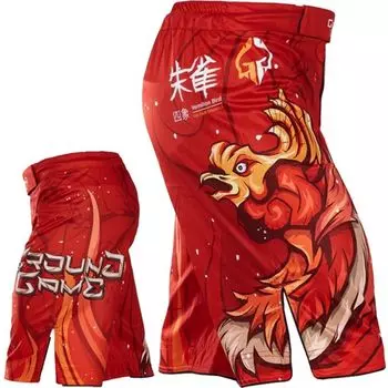 ММА шорты Ground Game Vermilion Bird Ground Game