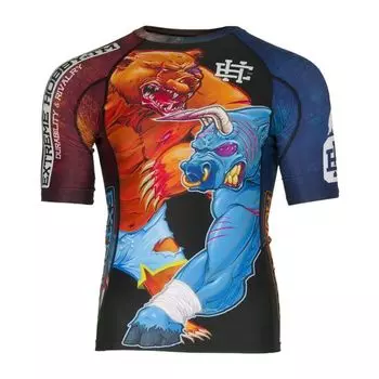 Мужской рашгард с коротким рукавом bull & bear