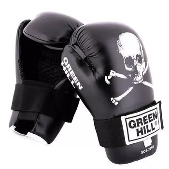 Перчатки 7-contact skull черные, Черный