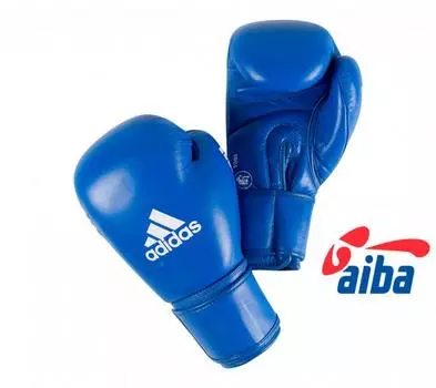 Перчатки боксерские Adidas AIBA синие, 12 унций Adidas