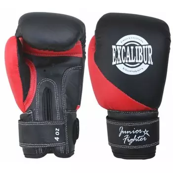 Перчатки боксерские детские 8029/2 Black/Red PU, 4 унции