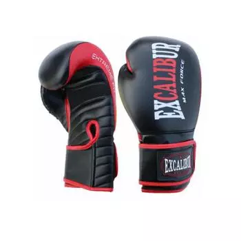 Перчатки боксерские Excalibur 8063/02 Black/Red PU, 10 унций Excalibur