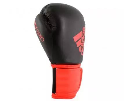 Перчатки боксерские Hybrid 100 черно-красные, 12 унций Adidas