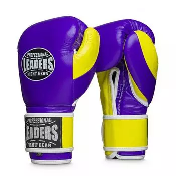 Перчатки боксерские LEADERS LS FANCY PUR/YL, 16 oz