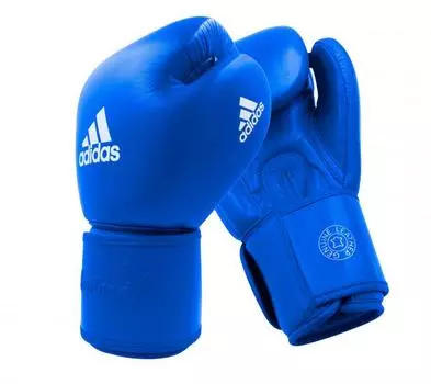 Перчатки боксерские Muay Thai Gloves 200 сине-белые, 12 унций Adidas