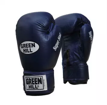 Перчатки боксерские super star, 12 унций Green Hill