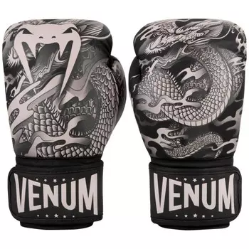 Перчатки боксерские Venum Dragons Flight Black/Sand, 14 oz Venum