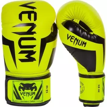 Перчатки боксерские Venum Elite Neo Yellow, 10 унций Venum