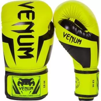 Перчатки боксерские Venum Elite Neo Yellow, 6 унций Venum