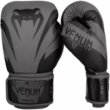 Перчатки боксерские Venum Impact Grey/Black, 14 унций Venum