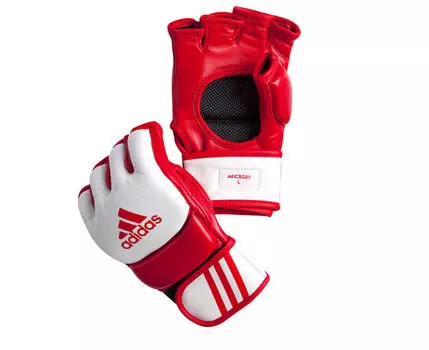 Перчатки для смешанных единоборств Competition Training красно-белые, S Adidas