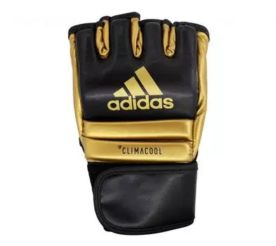 Перчатки для смешанных единоборств Speed Grappling черно-золотые Adidas