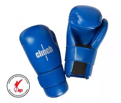 Перчатки полуконтакт Semi Contact Gloves Kick синие