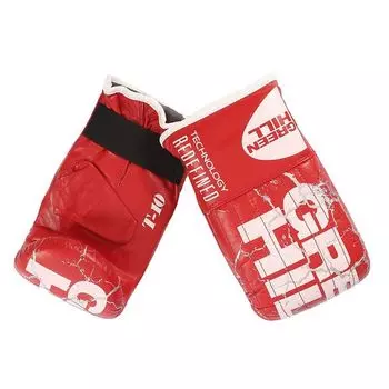 Перчатки снарядные force кожа, Красный