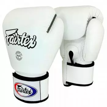 Перчатки тренировочные на липучке Fairtex BGV1 White, 20 oz Fairtex