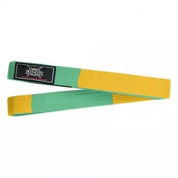 Пояс детский для кимоно BJJ Yellow/Green