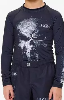 Рашгард Детский Череп Каратель черный