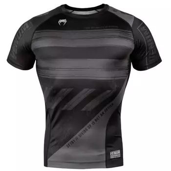 Рашгард Venum Amrap Black/Grey S/S Venum