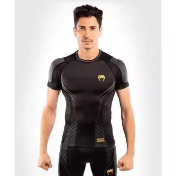 Рашгард Venum Athletics Black/Gold S/S Venum