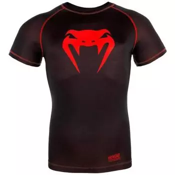 Рашгард Venum Contender 3.0 Black/Red S/S Venum