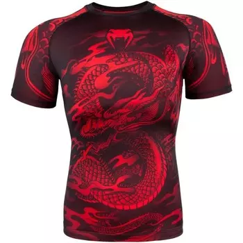 Рашгард Venum Dragons Flight Black/Red S/S Venum
